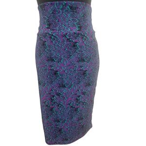 Lularoe Cassie Size‎ XL Below Knee Paisley Purple Skirt NWT
